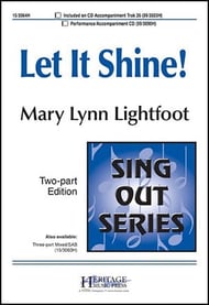 Let It Shine! Unison/Two-Part choral sheet music cover Thumbnail